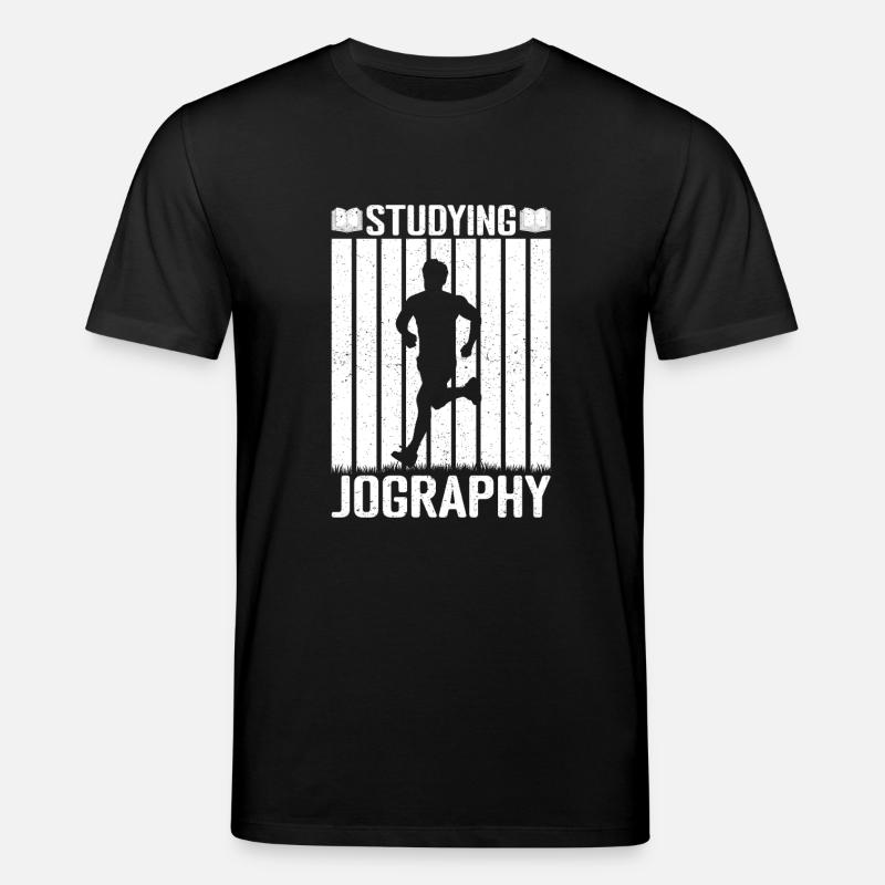 Marathon Runner Studying Jography Running - Stanley/Stella Unisex Bio-T-Shirt CREATOR  - Schwarz