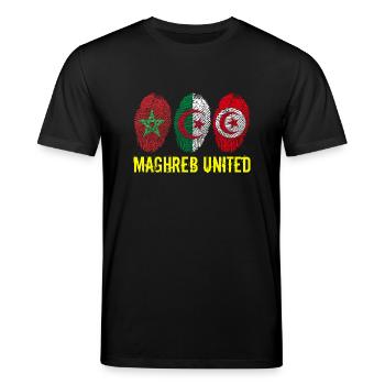 MAGHREB UNITED المغرب - Stanley/Stella Unisex Bio-T-Shirt CREATOR  - Schwarz - Vorne - Alina (178cm) & Michal (187cm)