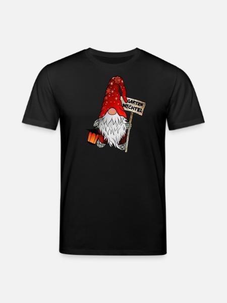 Garten Wichtel – Weihnachtsgnom - Stanley/Stella Unisex Bio-T-Shirt CREATOR  - Schwarz