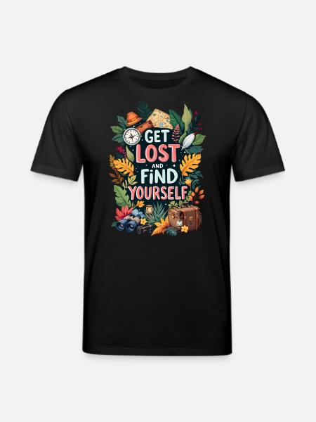 Get Lost - Stanley/Stella CREATOR Unisex Organic T-Shirt - black