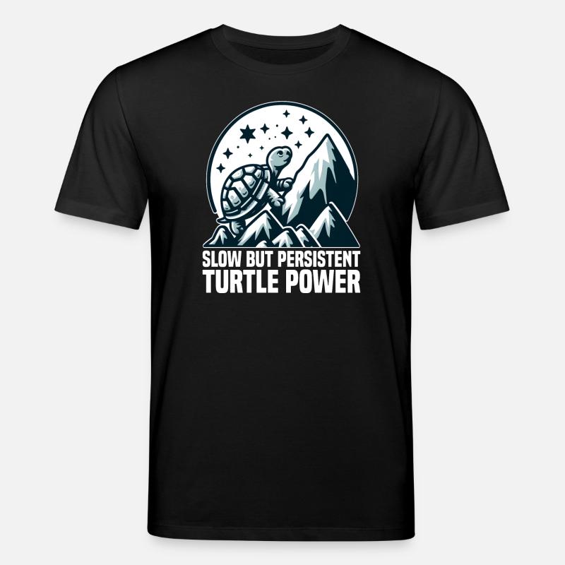 LANGSAME, ABER AUSDAUERNDE TURTLE-POWER - Stanley/Stella Unisex Bio-T-Shirt CREATOR  - Schwarz