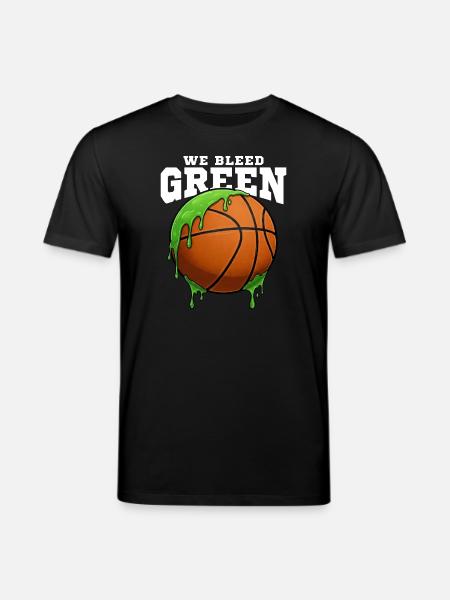 WE BLEED GREEN - BASKETBALL - Stanley/Stella CREATOR Unisex Organic T-Shirt - black