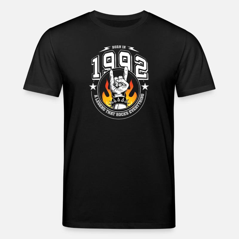 1992 Birthday, rocks everything - Stanley/Stella CREATOR Unisex Organic T-Shirt - black