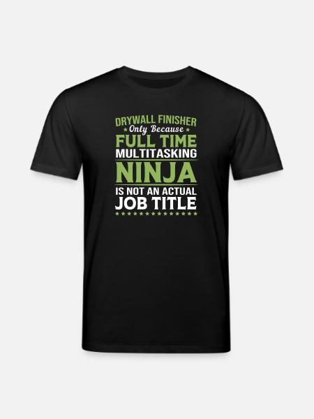Construction site drywall assembly fitter - Stanley/Stella CREATOR Unisex Organic T-Shirt - black