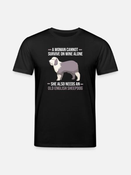 English Shepherd - Stanley/Stella CREATOR Unisex Organic T-Shirt - black