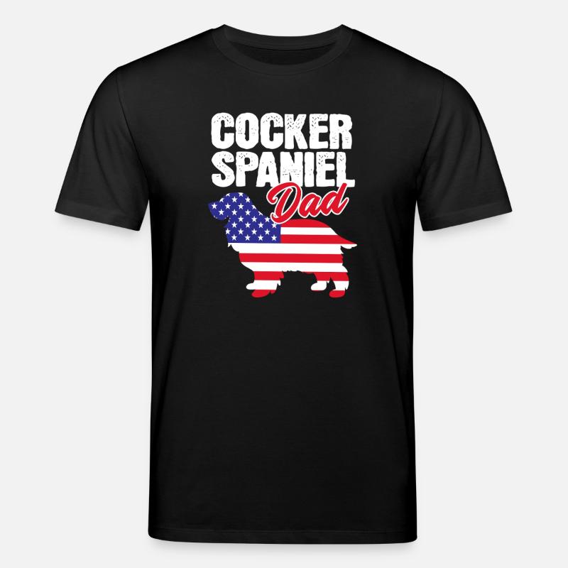 Père Cocker Spaniel - T-shirt bio CREATOR Stanley/Stella Unisexe - noir