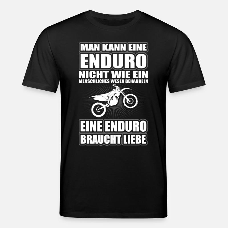 Enduro braucht Liebe - Stanley/Stella Unisex Bio-T-Shirt CREATOR  - Schwarz