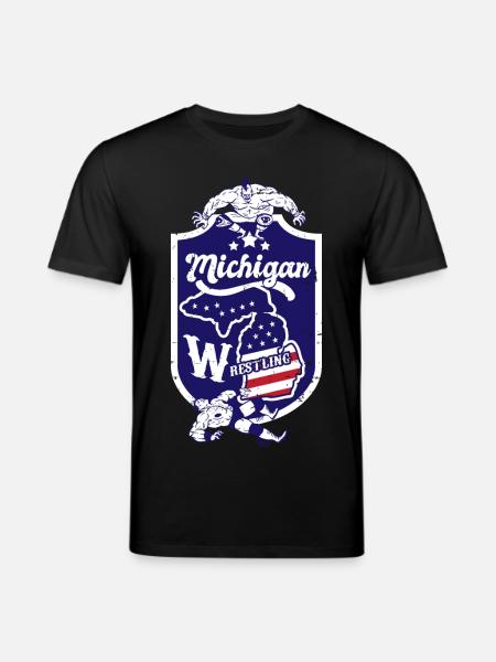 Michigan Wrestling - Stanley/Stella CREATOR Unisex Organic T-Shirt - black