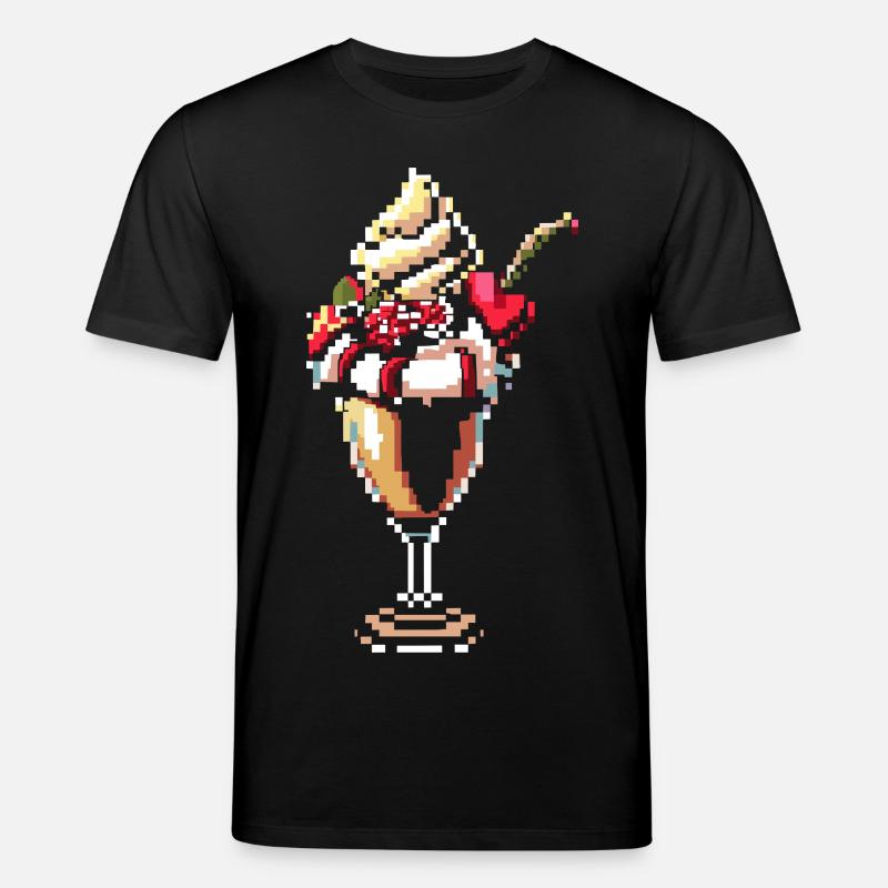 Graphique pixel de coupe glacée - T-shirt bio CREATOR Stanley/Stella Unisexe - noir