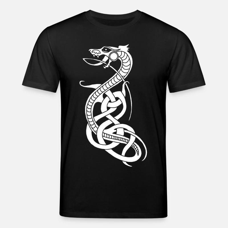 Serpent blanc infini - T-shirt bio CREATOR Stanley/Stella Unisexe - noir