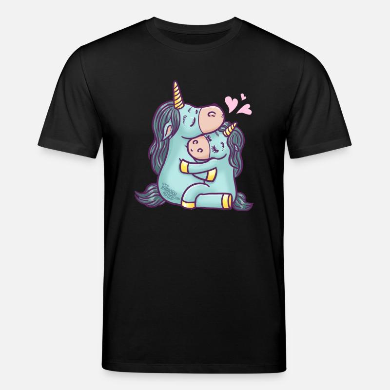Verliebte Einhörner - Stanley/Stella Unisex Bio-T-Shirt CREATOR  - Schwarz
