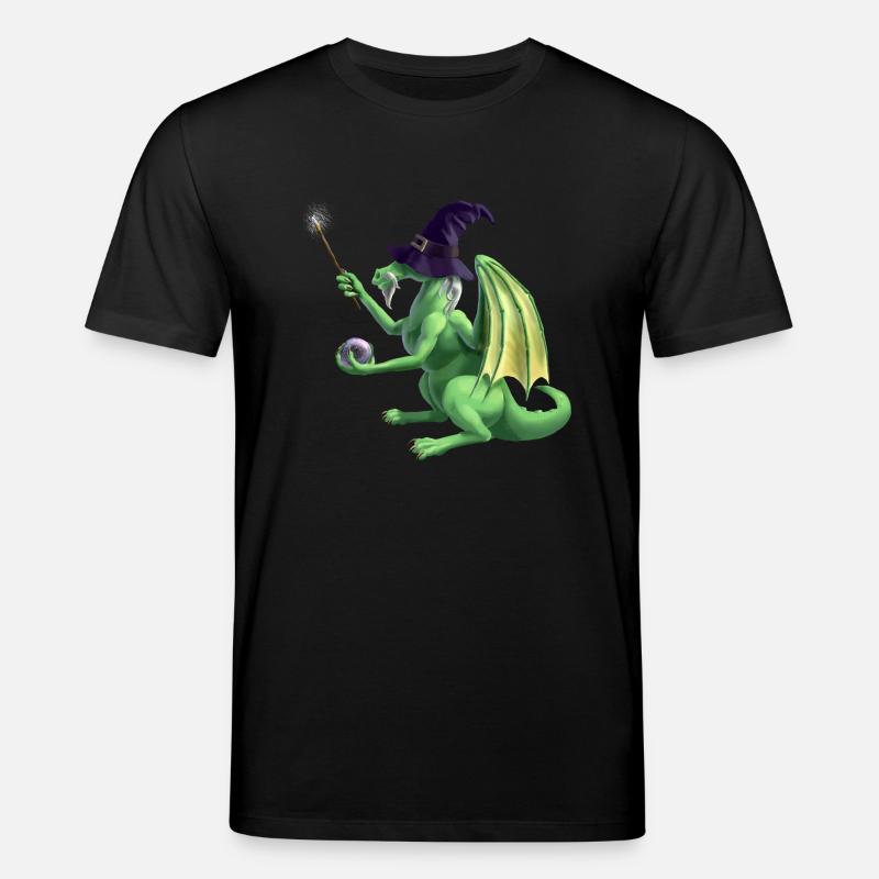 dragon wizard - Stanley/Stella Unisex Bio-T-Shirt CREATOR  - Schwarz