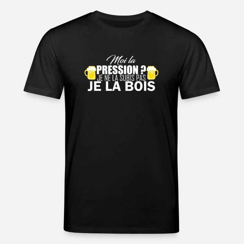 moi la pression - T-shirt bio CREATOR Stanley/Stella Unisexe - noir