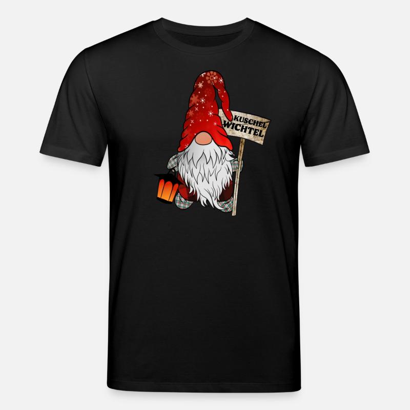 Gnome câlin Noël Gnome - T-shirt bio CREATOR Stanley/Stella Unisexe - noir