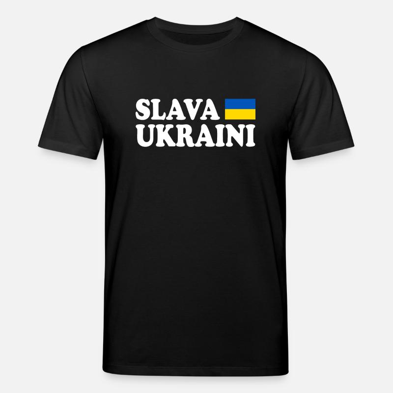 Slava ukraini - Stanley/Stella Unisex Bio-T-Shirt CREATOR  - Schwarz