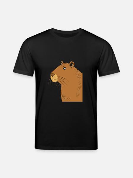 Capybara Capibara - Stanley/Stella CREATOR Unisex Organic T-Shirt - black