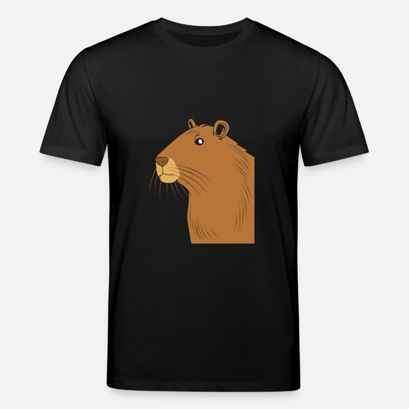 Capybara Capibara - Stanley/Stella Unisex Bio-T-Shirt CREATOR  - Schwarz