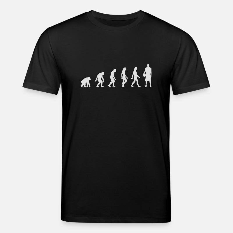 Die Evolution des Basketballs - Stanley/Stella Unisex Bio-T-Shirt CREATOR  - Schwarz