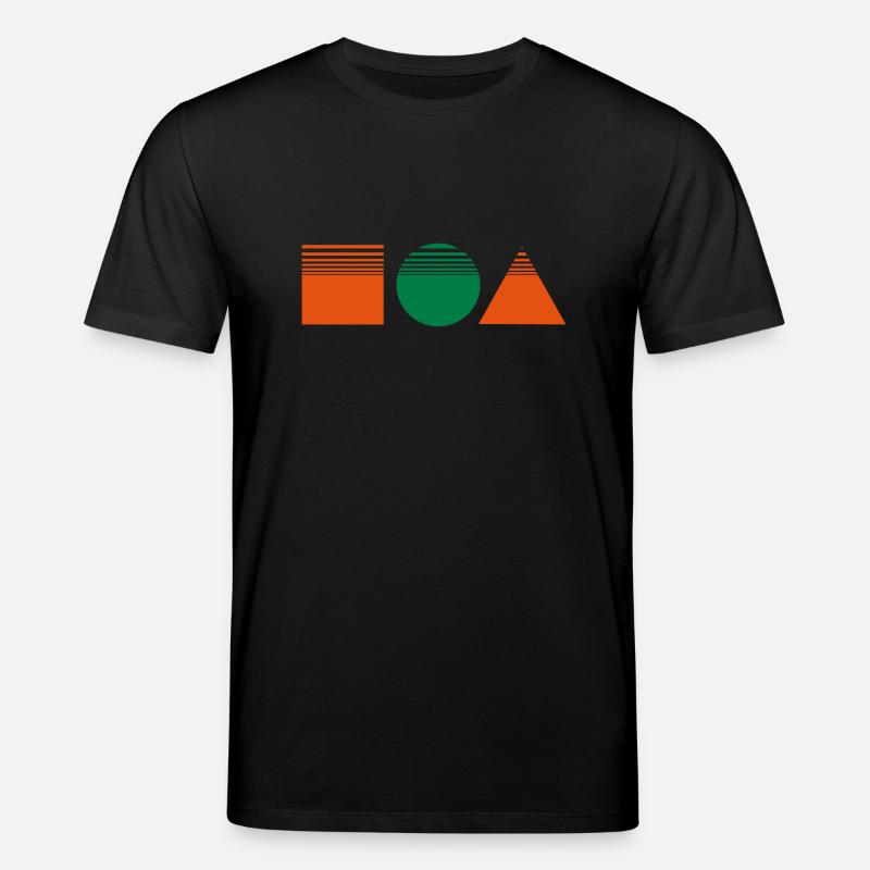 Design rectangle / square / triangle - Stanley/Stella CREATOR Unisex Organic T-Shirt - black
