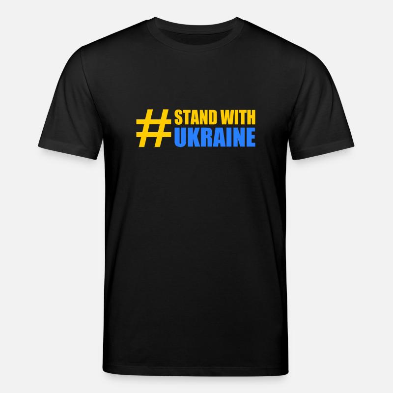 stand with ukraine - Stanley/Stella Unisex Bio-T-Shirt CREATOR  - Schwarz