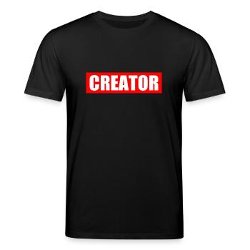Creator - Stanley/Stella Unisex Bio-T-Shirt CREATOR  - Schwarz - Vorne - Alina (178cm) & Michal (187cm)