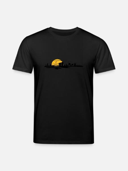 Skyline - Küste Fehmarn - Stanley/Stella Unisex Bio-T-Shirt CREATOR  - Schwarz