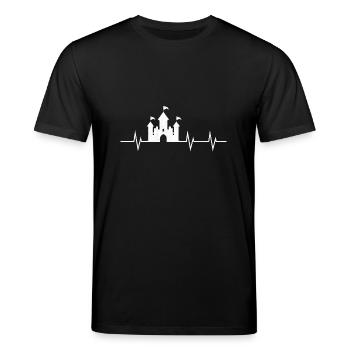 Heartbeat of the Kingdom - Stanley/Stella CREATOR Unisex Organic T-Shirt - black - Front - Alina (178cm) & Michal (187cm)