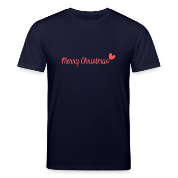 CHRISTMAS. MERRY CHRISTMAS. MERRY CHRISTMAS. NEW YEAR’S DAY - Stanley/Stella CREATOR Unisex Organic T-Shirt - navy - Front