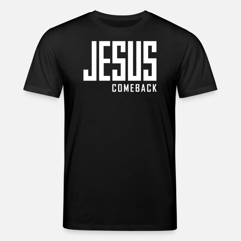 Jesus Comeback – Dein Glaubens-Statement! - Stanley/Stella Unisex Bio-T-Shirt CREATOR - Schwarz