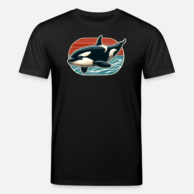 Orque Épaulard - T-shirt bio CREATOR Stanley/Stella Unisexe - noir
