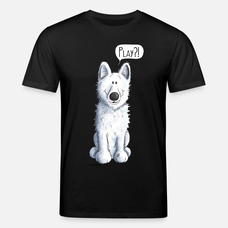 Schweizer Schäferhund Play - Stanley/Stella Unisex Bio-T-Shirt CREATOR  - Schwarz