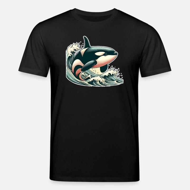 Orca Schwertwal - Stanley/Stella Unisex Bio-T-Shirt CREATOR  - Schwarz
