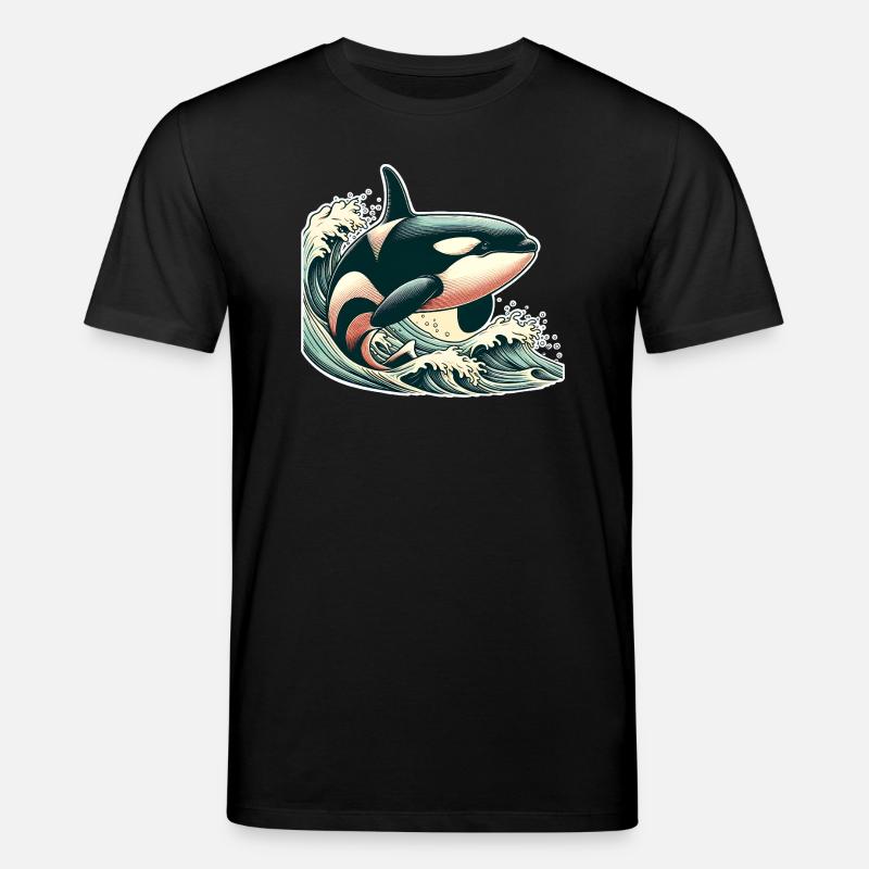 Orca Schwertwal - Stanley/Stella Unisex Bio-T-Shirt CREATOR  - Schwarz