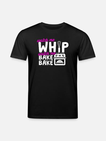 Baker Watch Me Bake - Stanley/Stella CREATOR Unisex Organic T-Shirt - black