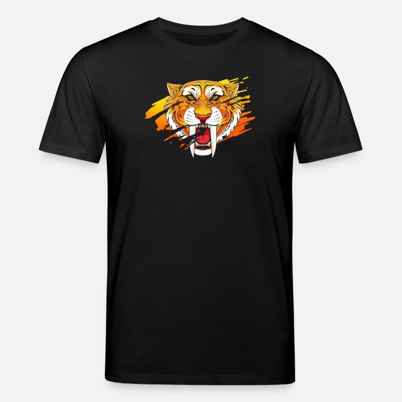 Tigre à dents de sabre - T-shirt bio CREATOR Stanley/Stella Unisexe - noir