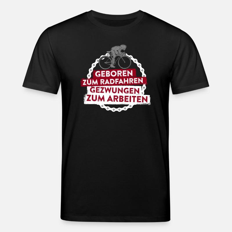 Fahrradfahren Arbeiten - Stanley/Stella Unisex Bio-T-Shirt CREATOR  - Schwarz