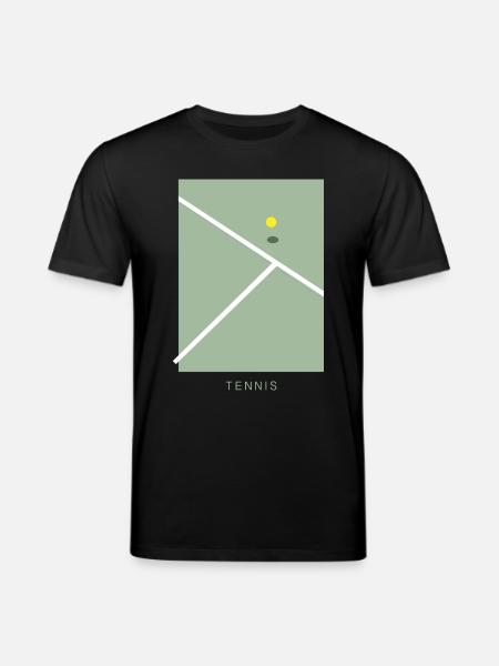 Tennis Art - Stanley/Stella CREATOR Unisex Organic T-Shirt - black