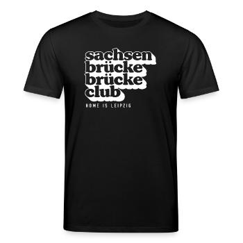 Sachsen Brücke Brücke Club All black - Stanley/Stella Unisex Bio-T-Shirt CREATOR  - Schwarz - Vorne - Alina (178cm) & Michal (187cm)