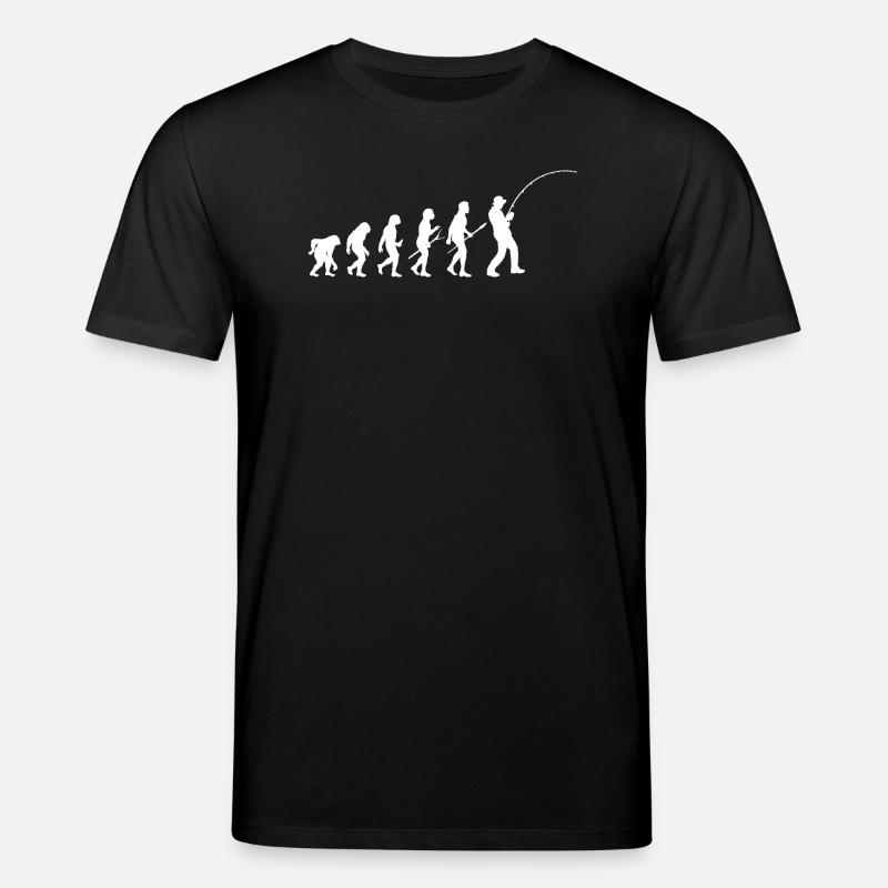 Angler Evolution Angeln - Stanley/Stella Unisex Bio-T-Shirt CREATOR  - Schwarz