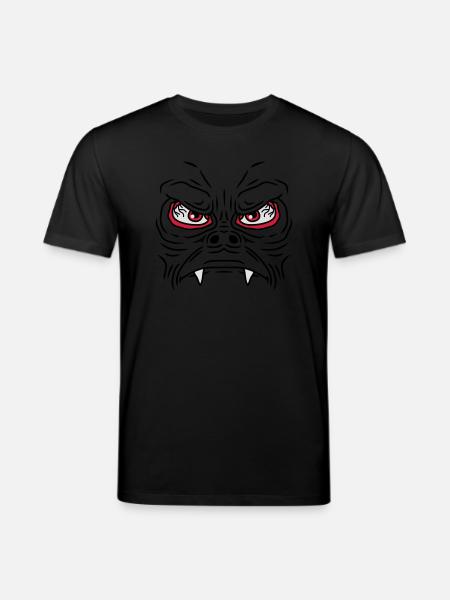 Monster Face - Stanley/Stella CREATOR Unisex Organic T-Shirt - black