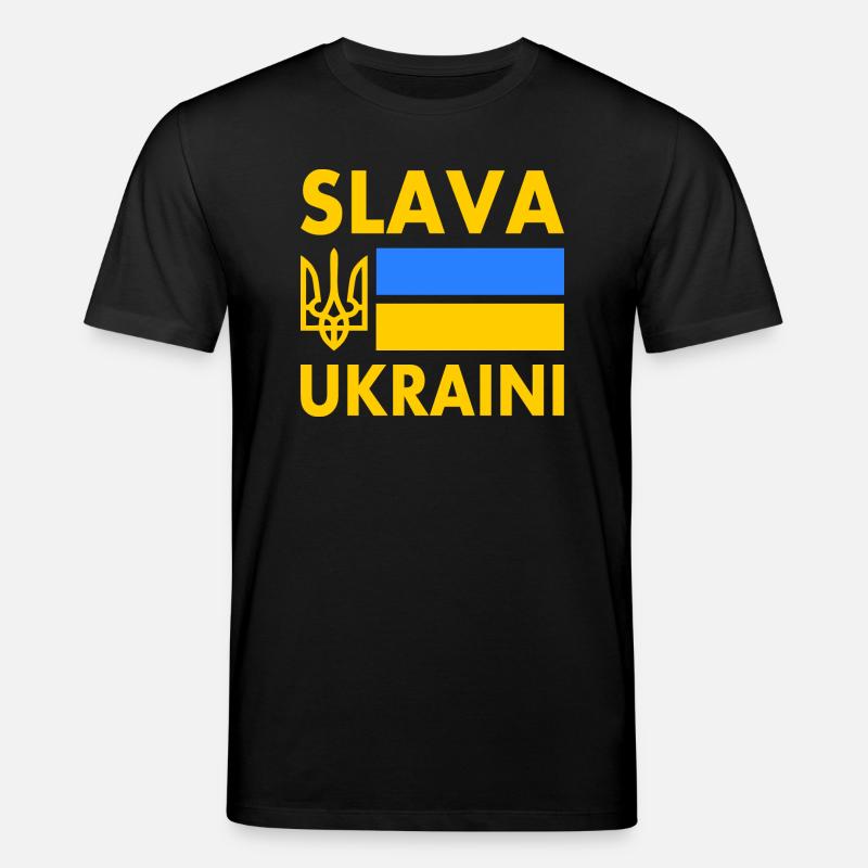 Slava ukraini - Stanley/Stella Unisex Bio-T-Shirt CREATOR - Schwarz