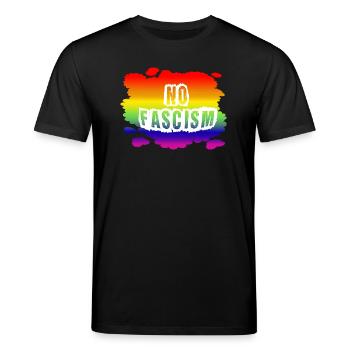Stop AfD contre la droite, la démocratie, la diversité, la gauche - T-shirt bio CREATOR Stanley/Stella Unisexe - noir - Devant - Alina (178cm) & Michal (187cm)