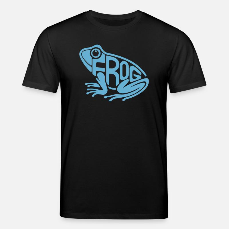 Playful Frog Typography - Stanley/Stella CREATOR Unisex Organic T-Shirt - black