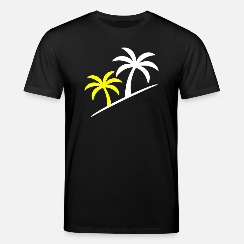 Palmen Symbol Strand - Stanley/Stella Unisex Bio-T-Shirt CREATOR  - Schwarz