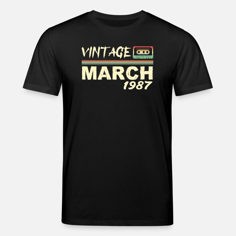 Mars 1987 - March 1987 - T-shirt bio CREATOR Stanley/Stella Unisexe - noir