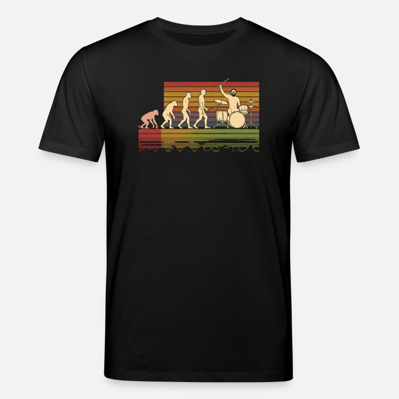 Batteur Evolution Drums - T-shirt bio CREATOR Stanley/Stella Unisexe - noir