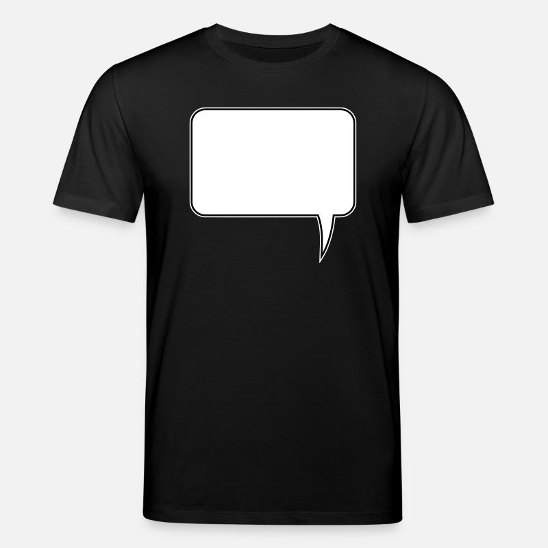 Sprechblase Rechteck Design - Stanley/Stella Unisex Bio-T-Shirt CREATOR  - Schwarz