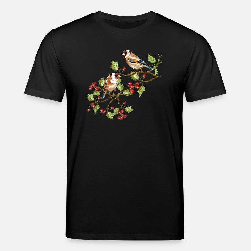 Bunte Vögel - Stanley/Stella Unisex Bio-T-Shirt CREATOR  - Schwarz