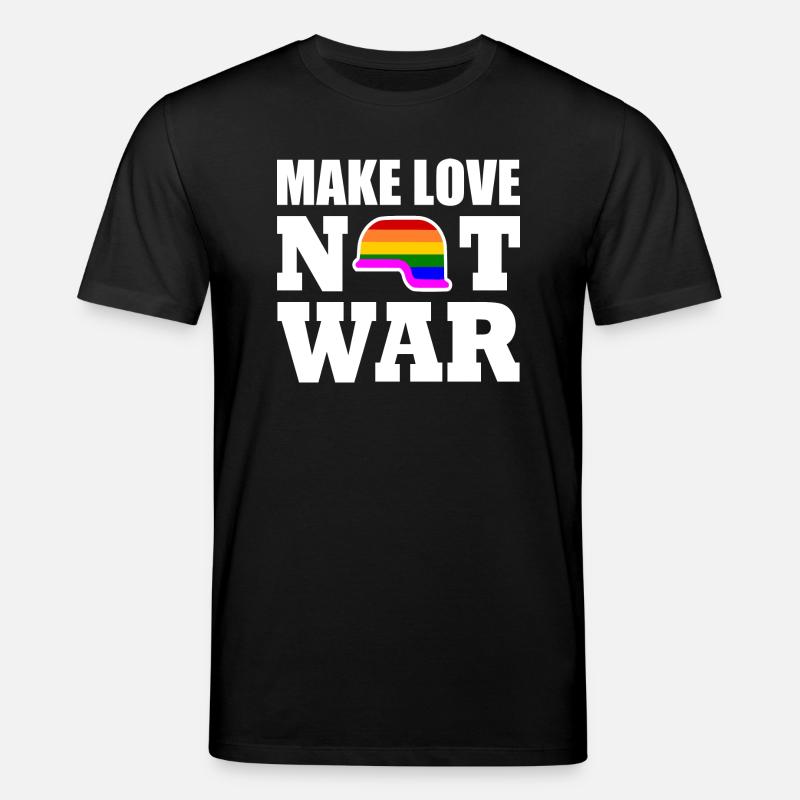 Make love not war - Stanley/Stella CREATOR Unisex Organic T-Shirt - black