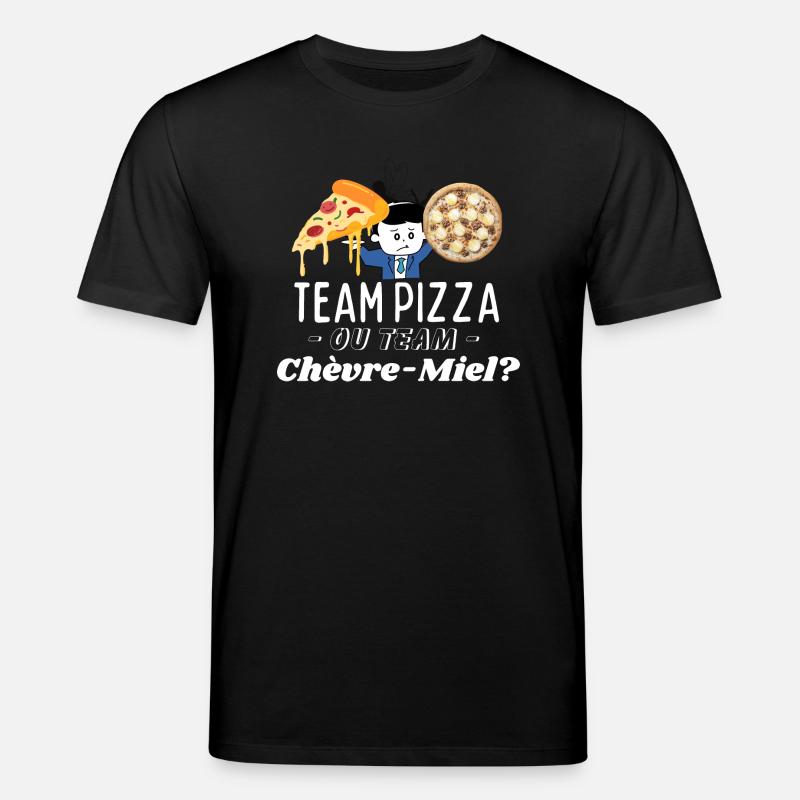 Team Pizza oder Team Chèvre-Miel? - Stanley/Stella Unisex Bio-T-Shirt CREATOR - Schwarz